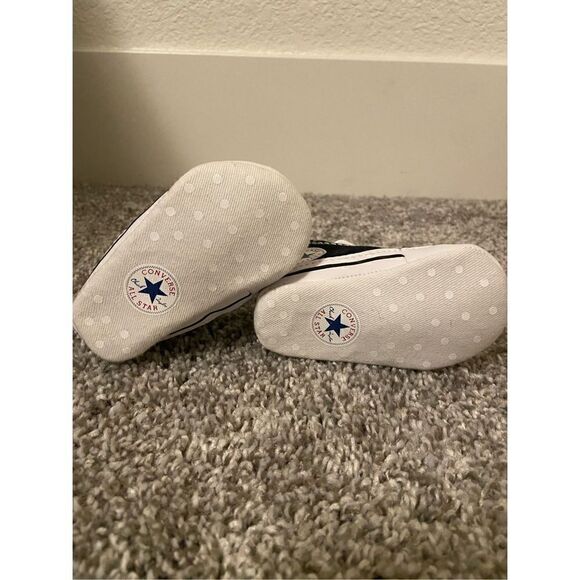 Baby Converse Black Crib Shoe size 1 - Picture 6 of 6